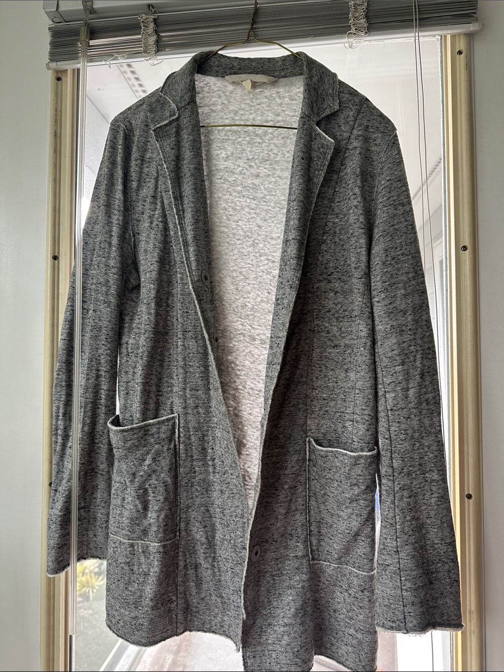 Eileen Fisher Light Gray Knit Top